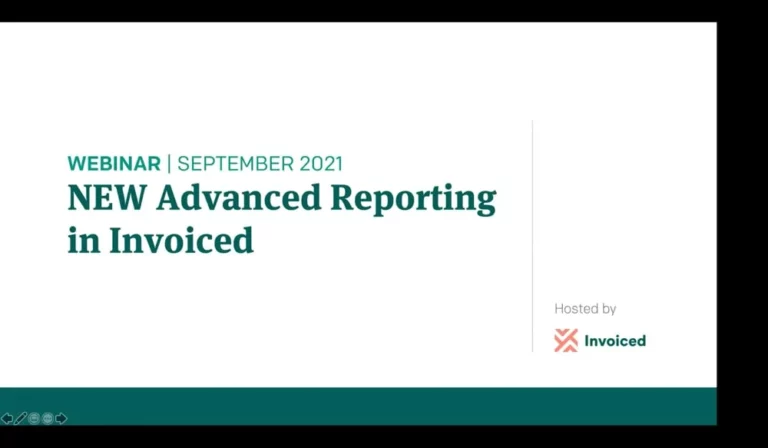 Advanced Reporting webinar