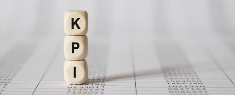 kpi blocks on a numbered background