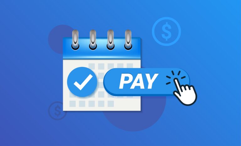 subscription pricing on a blue calendar
