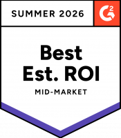 G2 Best Estimated ROI Summer 2026 Badge