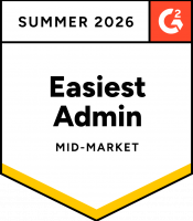 G2 Easiest Admin Summer 2026 Badge