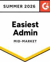 G2 Easiest Admin Summer 2026 Badge
