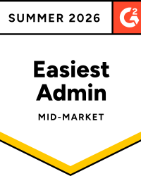 G2 Easiest Admin Summer 2026 Badge